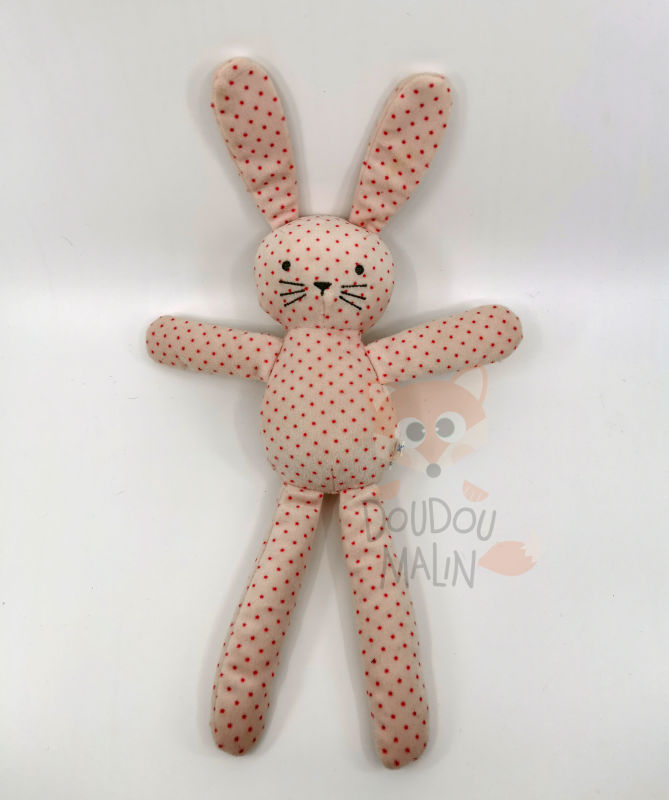  - peluche lapin rose étoile 30 cm 